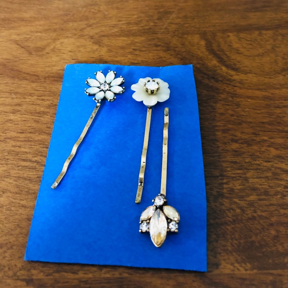 Belle Fiore hair pin trio